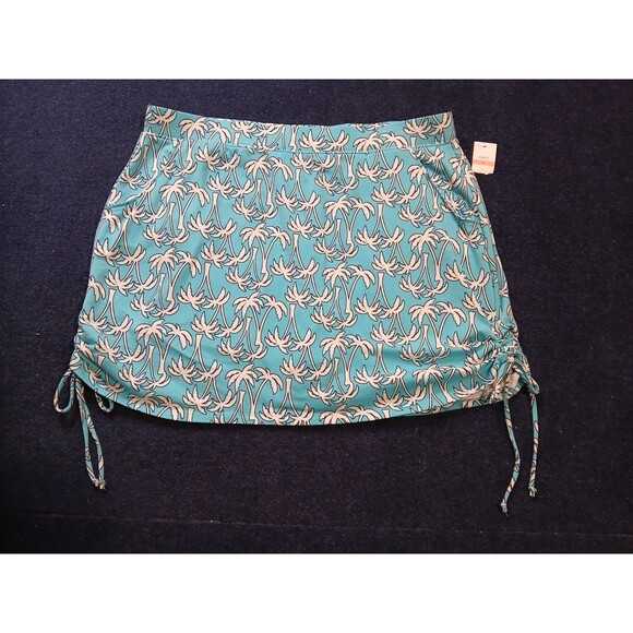 croft & barrow Pants - Croft and Barrow women's Turquoise/White Palm Tree Skorts Athletic Tennis NWT 2X